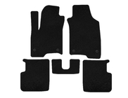 Fiat Panda 2011-2023 Tapis de sol textile Premium (Noir) photo 1