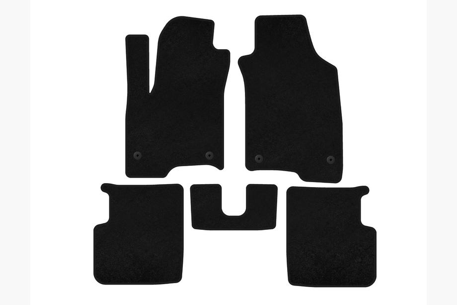 Fiat Panda 2011-2023 Tapis de sol textile Premium (Noir) Image