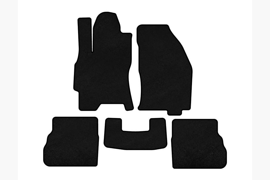 Ford Mondeo 1996-2001 Tapis de sol textile Premium (SD, Noir) Image