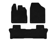 Honda Pilot 2015-2022 Tapis de sol textile Premium (2 rangées, Noir) photo 1