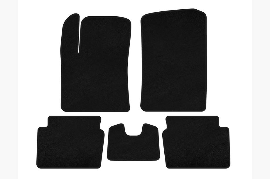 Hyundai I-10 2008-2013 Tapis de sol textile Premium (HB, Noir) Image