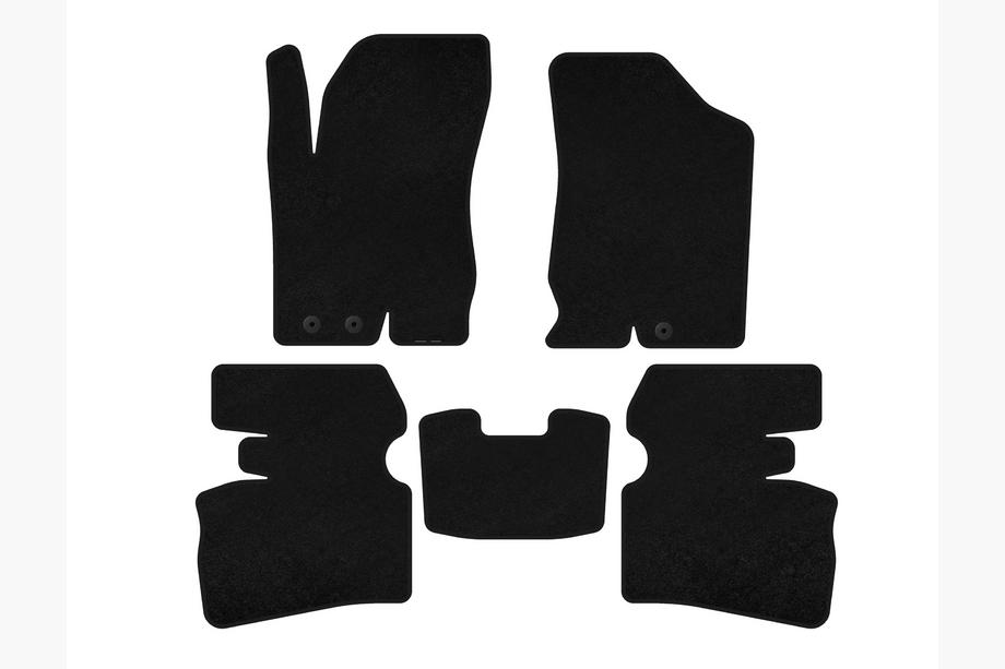 Hyundai I-30 2007-2011 Tapis de sol textile Premium (SW, Noir) Image