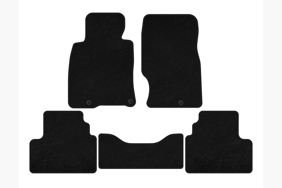 Infiniti G25/G35/37 (V36/CV36) 2006-2015 Tapis de sol textile Premium (G25-G35, SD, Noir) Image
