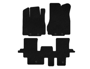 Infiniti QX60 2016-2021 Tapis de sol textile Premium (2 rangées, Noir) photo 1