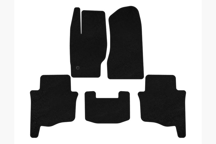 Jeep Grand Cherokee WK 2004-2010 Tapis de sol textile Premium (Noir) Photo 1