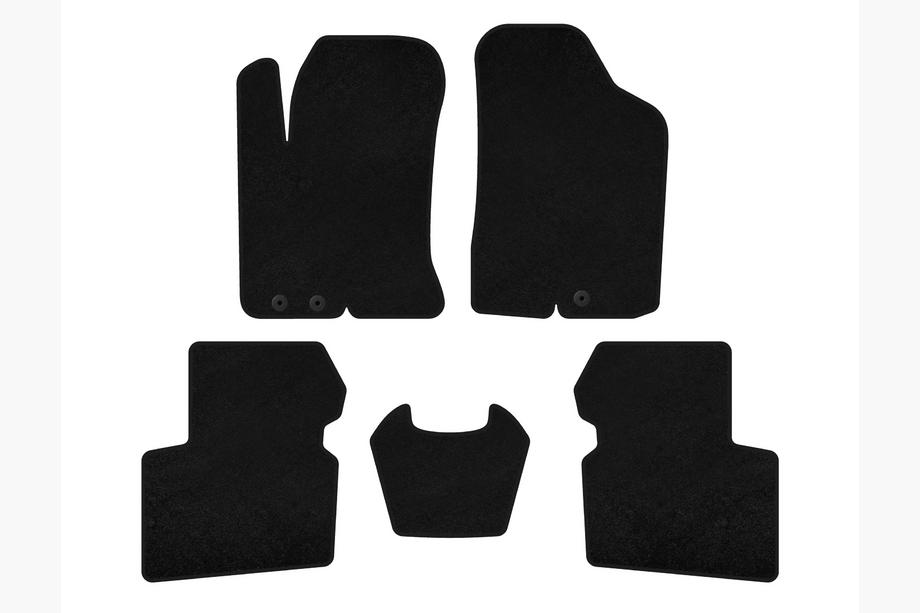 Kia Cerato 2 2010-2013 Tapis de sol textile Premium (SD, Noir) Image