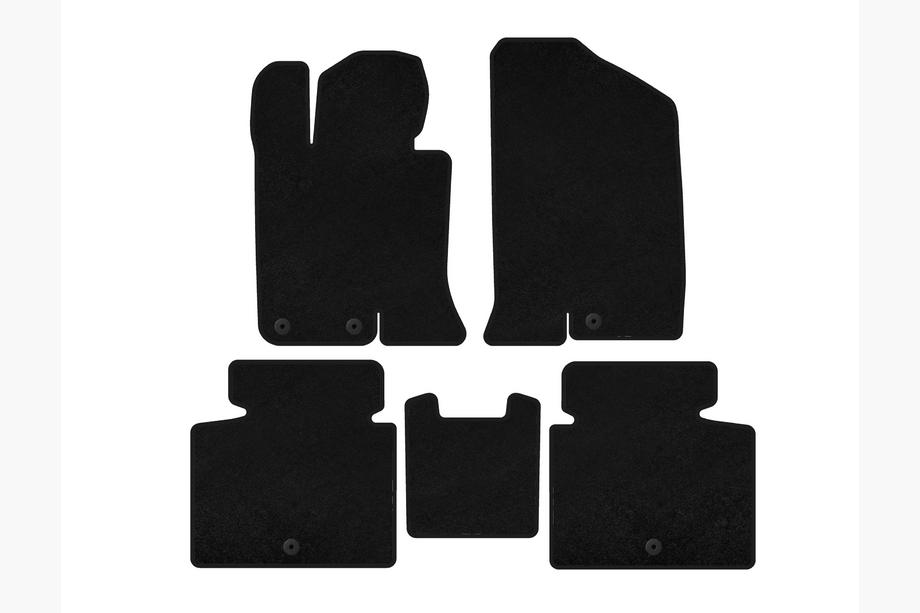 Kia Optima 2010-2016 Tapis de sol textile Premium V-2 (SD, Noir) Image