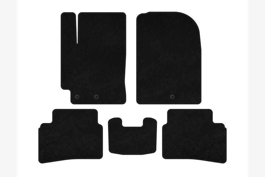 Kia Stonic 2017- Tapis de sol textile Premium (2019+, Noir) Image