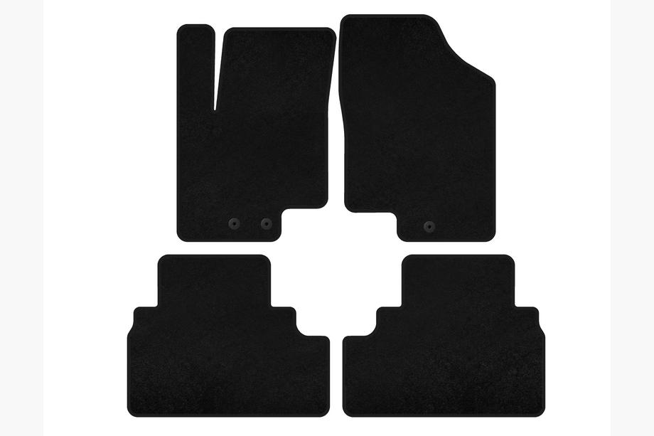 Kia Venga 2010-2019 Tapis de sol textile Premium (noir) Image