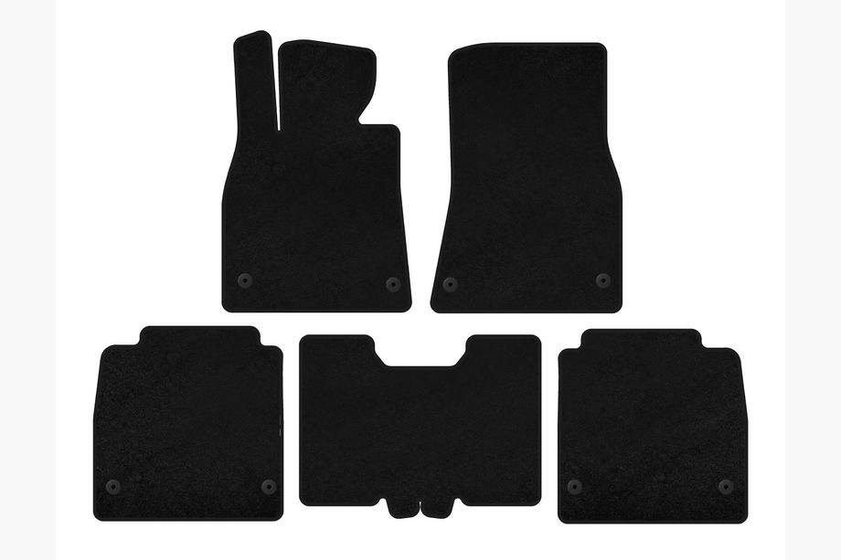 Lexus LS 2007-2017 Tapis de sol textile Premium (2007-2010, SD, Empattement long, Noir) Image