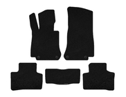 Mercedes EQC 2019-2023 Tapis de sol textile Premium (Noir) photo 1