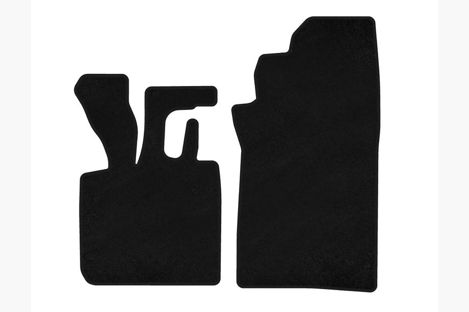 Smart 1998-2007 Tapis de sol textile Premium (1998-2003 Cabriolet, Noir) Image