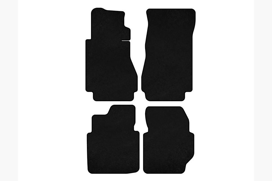 Mercedes W123 1975-1986 Tapis de sol textile Premium (noir) Image