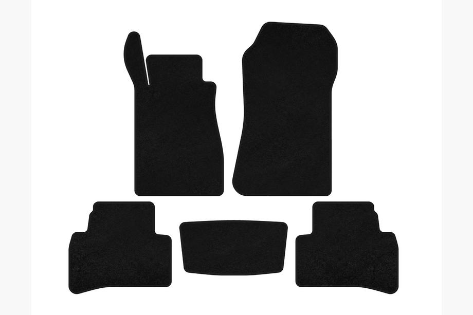 Mercedes CLK W208 1997-2002 Tapis de sol textile Premium (Coupé, Noir) Photo 1