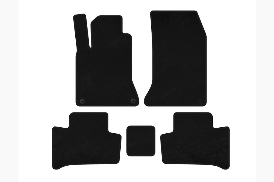 Mercedes B-class W246 2011-2018 Tapis de sol textile Premium (2015-2018, Noir) Photo 1