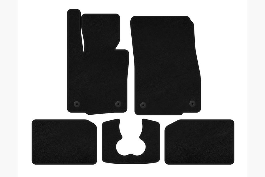 Mini Cooper F55/56/57 2014-2023 Tapis de sol textile Premium (pour S F55, 5 portes, Noir) Photo 1