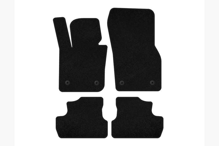 Mini Cooper F55/56/57 2014-2023 Tapis de sol textile Premium (pour S F56, Noir) Image