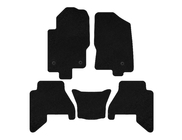 Nissan Pathfinder R51 2005-2014 Tapis de sol textile Premium V2 (2 rangées, noirs, 2010-2014) photo 1