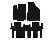 Nissan Pathfinder R52 2012-2021 Tapis de sol textile Premium (2 rangées, Noir) photo 1