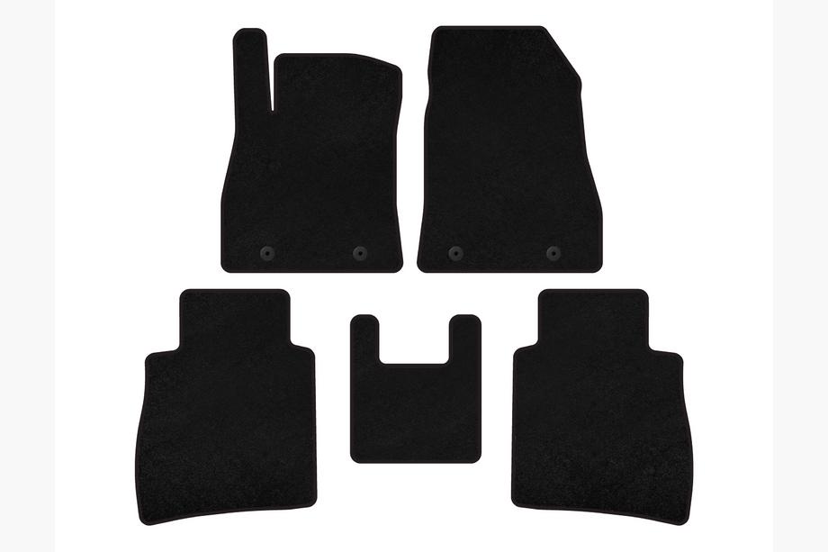 Nissan Sentra 2012-2019 Tapis de sol textile Premium (SD, Noir) Image