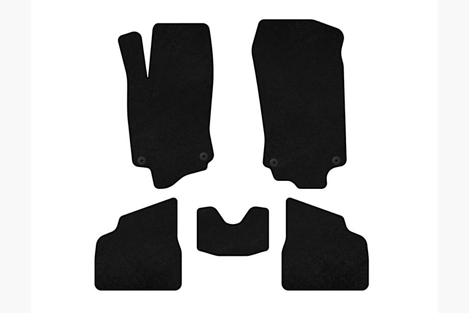 Opel Corsa C 2000-2006 Tapis de sol textile Premium (noir) Image
