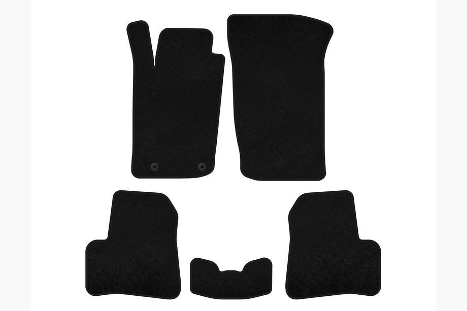 Peugeot 206 1998-2024 Tapis de sol textile Premium (1998-2009, noir) Image