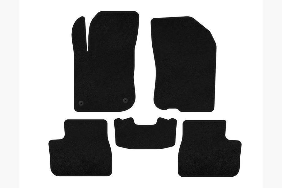 Peugeot 208 2012-2019 Tapis de sol textile Premium (noir) Image
