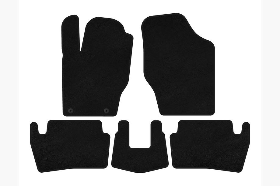 Peugeot 307 2001-2008 Tapis de sol textile Premium (2001-2005, HB, 5 portes, Noir) Photo 1