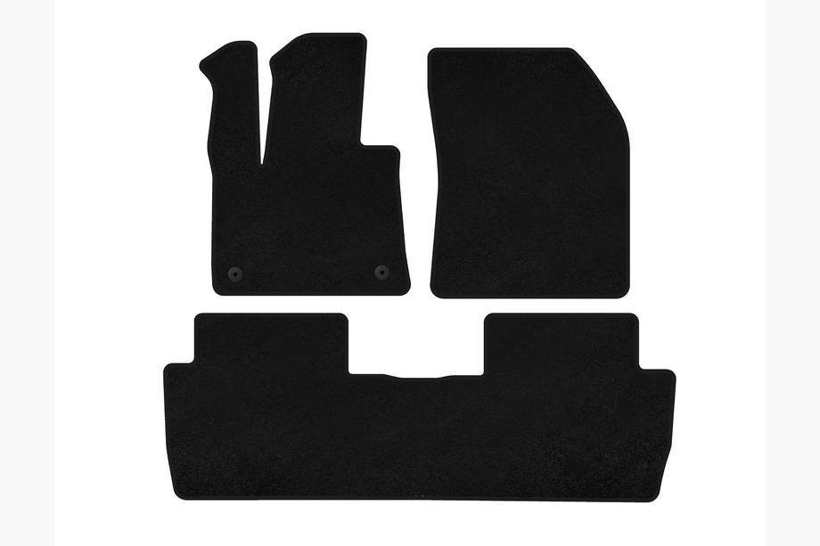 Peugeot 5008 2016-2023 Tapis de sol textile Premium (2016-2020, Noir) Image