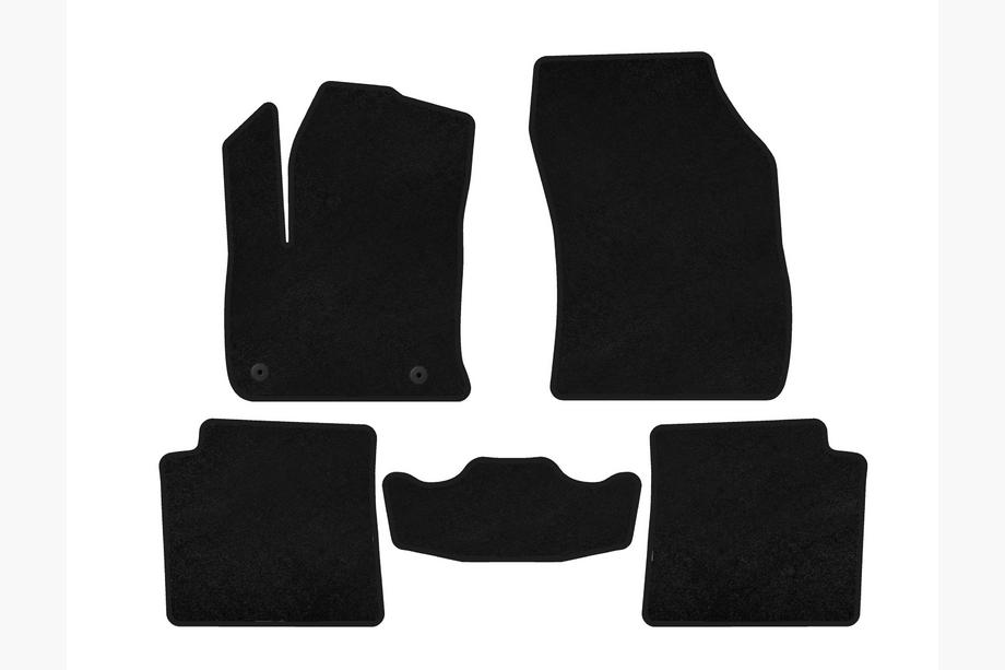 Peugeot 2008 2019- Tapis de sol textile Premium V1 (Électrique, Noir) Image