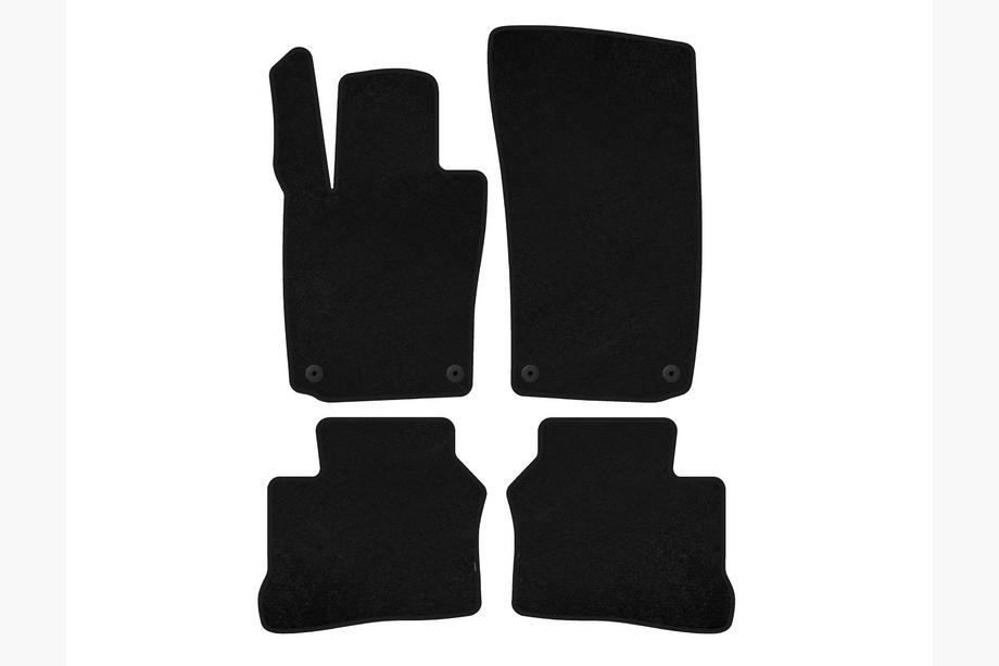 Porsche Panamera 2009-2016 Tapis de sol textile Premium (2009-2013, Coupé, 4 portes, Noir) Image