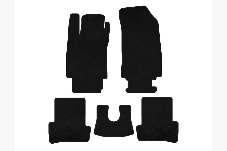 Renault Clio III 2005-2012 Tapis de sol textile Premium (noir) Image