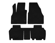 Renault Kangoo 2008–2020 Tapis de sol textile Premium (2 rangées, 5 portes/7 places, Noir) photo 1