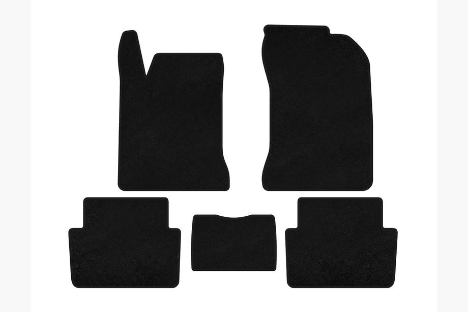 Renault Laguna 2001-2007 Tapis de sol textile Premium (SW, Noir) Image