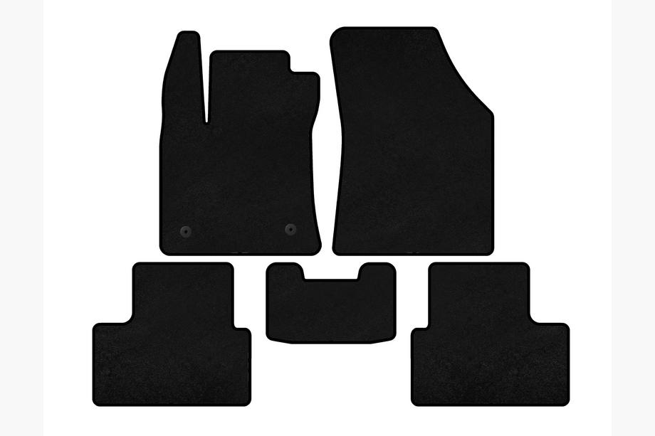 Renault Megane IV 2016-2025 Tapis de sol textile Premium (SD, Noir) Image