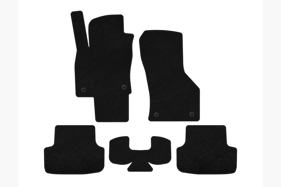 Seat Leon 2013-2020 Tapis de sol textile Premium (noir) Image