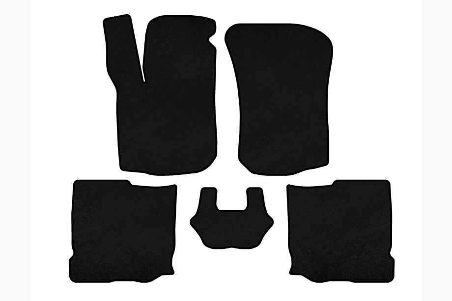 Seat Leon 1999-2005 Tapis de sol textile Premium (HB, 5 portes, Noir) Image