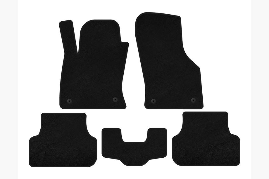 Seat Leon 2013-2020 Tapis de sol textile Premium (2013-2016, SW, Noir) Image