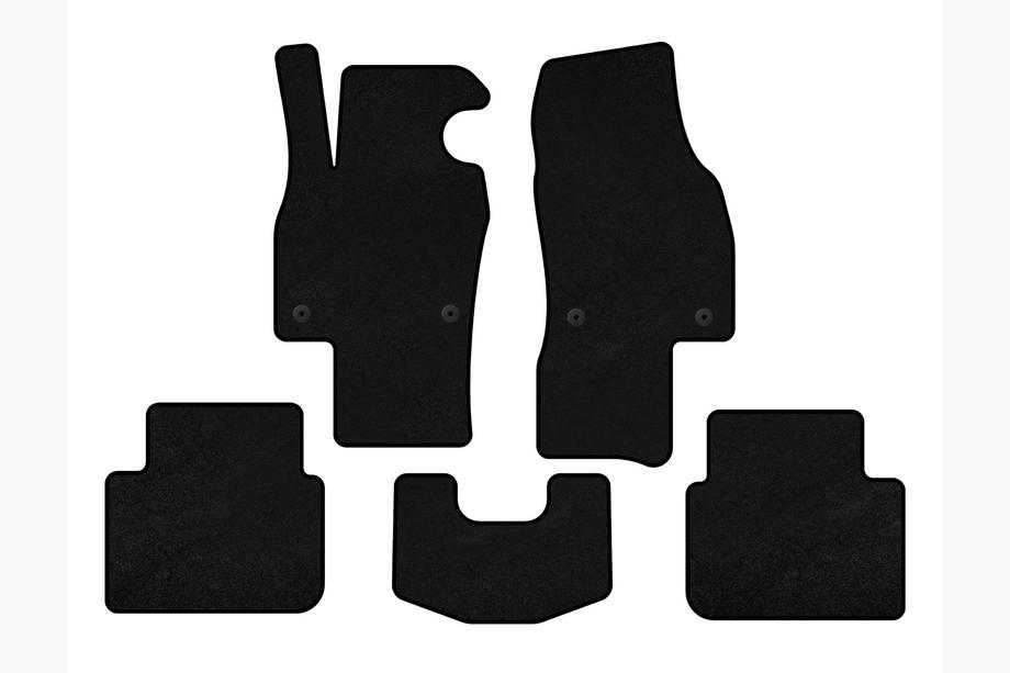 Skoda Scala 2018- Tapis de sol textile Premium (HB, Noir) Image