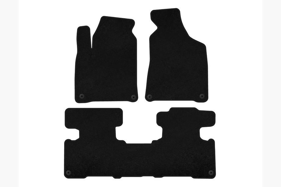 SsangYong Korando 2010-2019 Tapis de sol textile Premium (2010-2016, Noir) Image