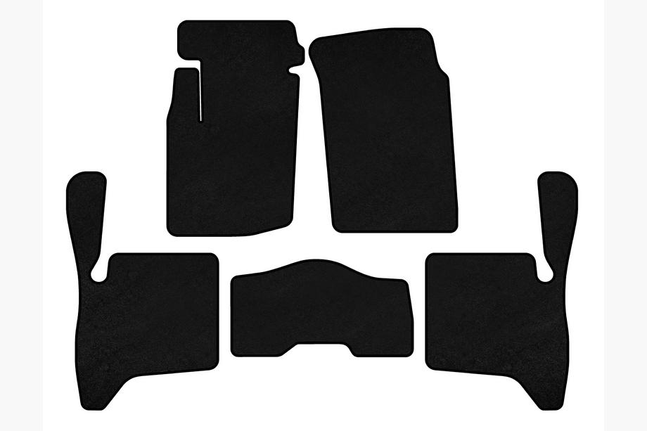 Suzuki Vitara 1998-2006 Tapis de sol textile Premium (3 portes, Noir) Photo 1