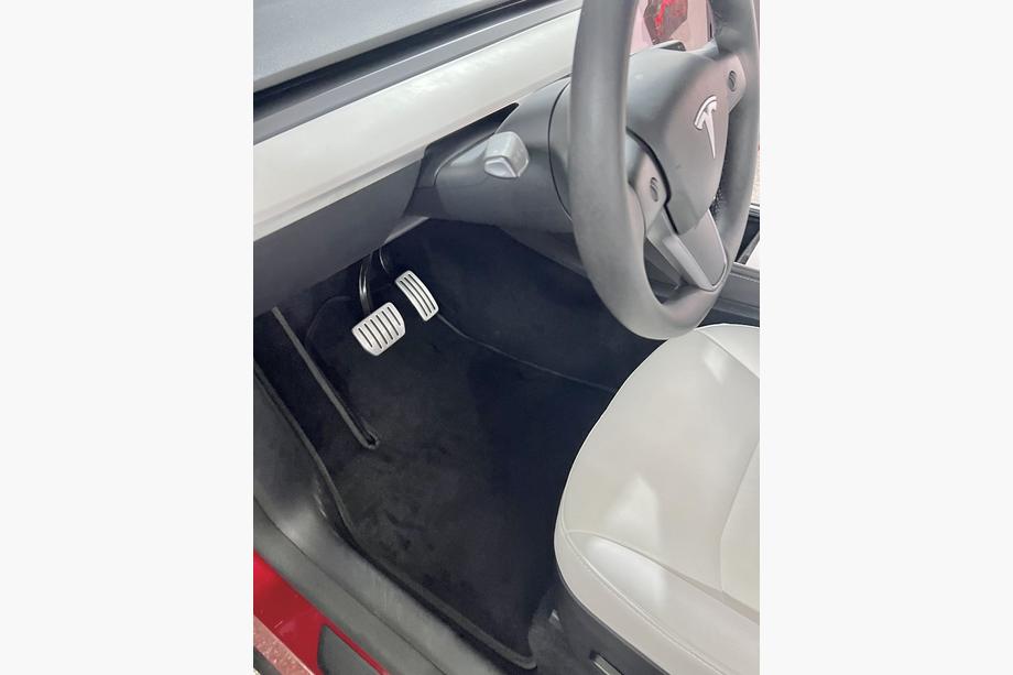 Tesla Model Y 2020- Tapis de sol textile Premium (2020-2024, Noir) Photo 6