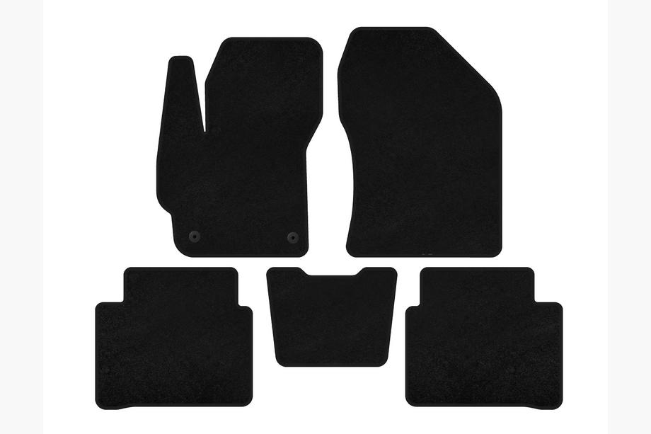 Toyota Corolla 2019- Tapis de sol textile Premium (SD, Noir) Photo 1
