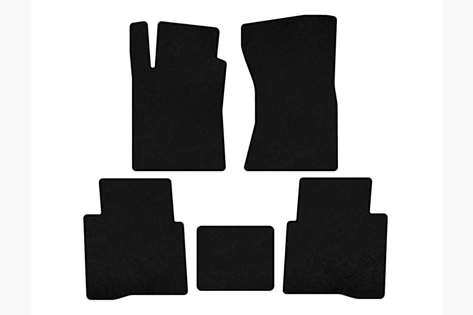 Toyota Fortuner 2006-2015 Tapis de sol textile Premium (Noir) Image