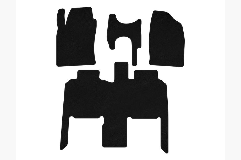 Toyota Previa 2000-2006 Tapis de sol textile Premium (Noir) Image