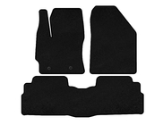 Toyota Verso 2009–2018 Tapis de Sol Textile Premium (2 Rangées, 7 Places, Noir) photo 1