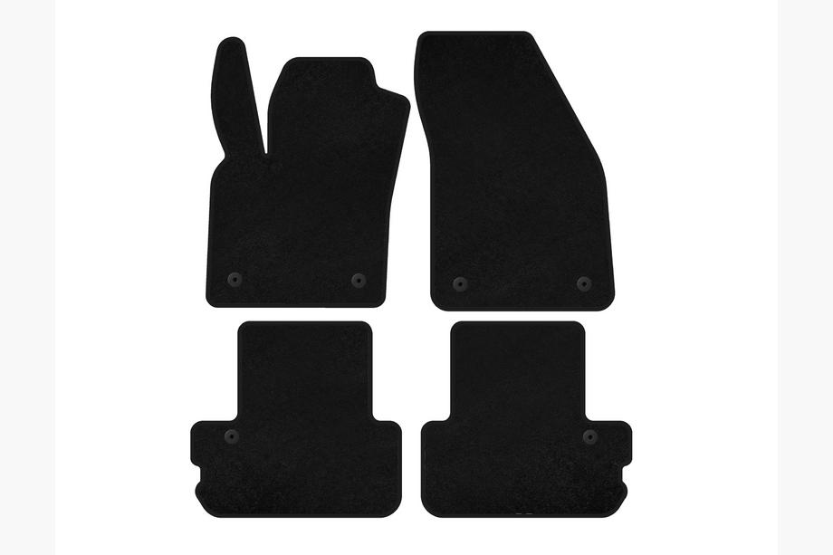 Volvo C70 2006-2010 Tapis de sol textile Premium (Cabriolet, Noir) Image