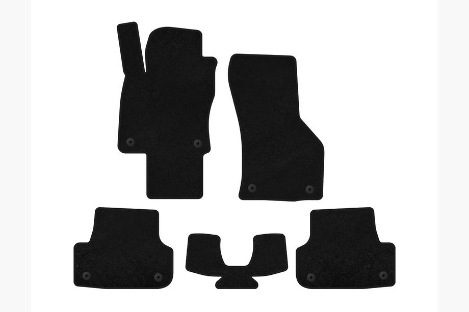 Audi A3 2012-2020 Tapis de sol textile Classic (pour E-tron, Sportback, Noir) Image