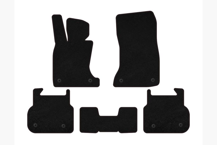 BMW 7 Series F01/F02 2008-2015 Tapis de sol textile Classic (pour F01, Noir) Image
