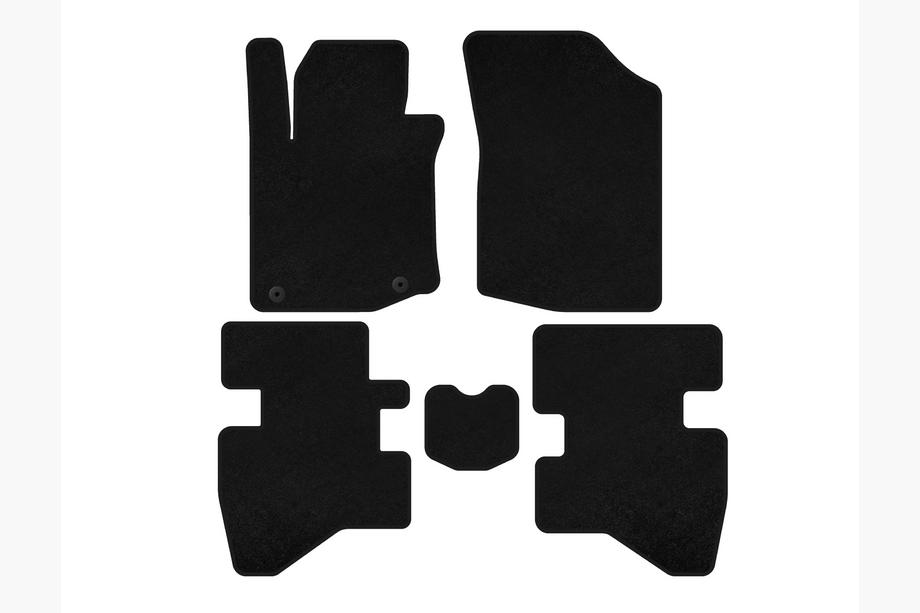 Citroen C-1 2005-2014 Tapis de sol textile Classic (HB, Noir) Image